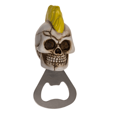 Metal bottle opener, Skull,
