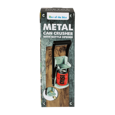 Metal Can Crusher with bottle opener,