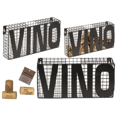 Metal cork collector, Vino,