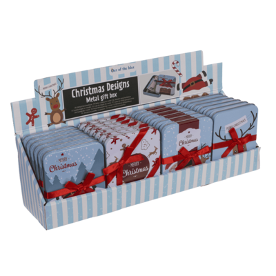 Metal gift box, Merry Christmas,