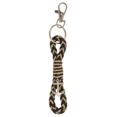 Metal key chain, anchor, 11 cm,