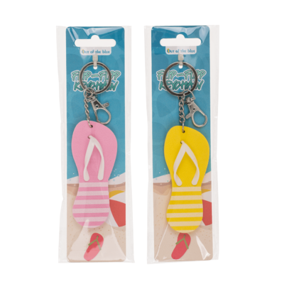 Metal key chain, Flip Flop,