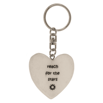 Metal key ring, Positive Hearts,