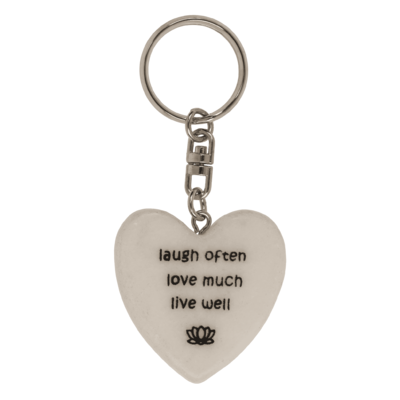 Metal key ring, Positive Hearts,