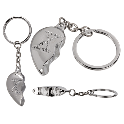 Metal Keychain, Broken Heart,