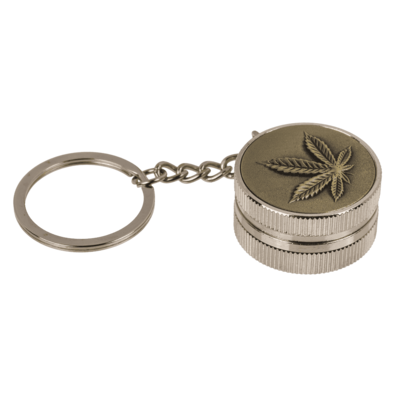 Metal keychain, Cannabis Grinder,