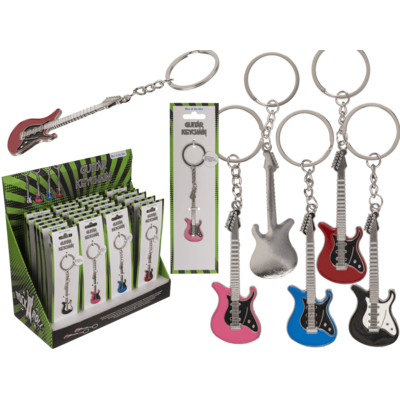 Metal keychain, E-Guitar,