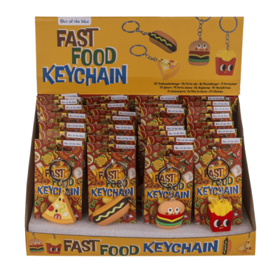 Metal keychain, Fast Food,