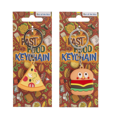 Metal keychain, Fast Food,