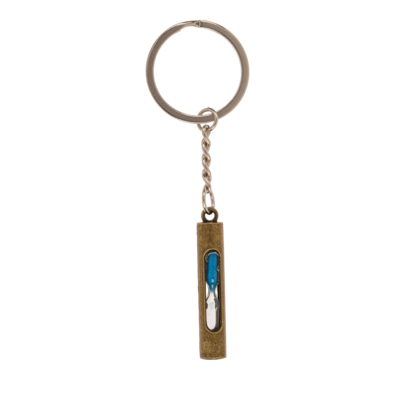 Metal keychain, Fidget Sandglass,