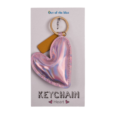 Metal keychain, Heart,