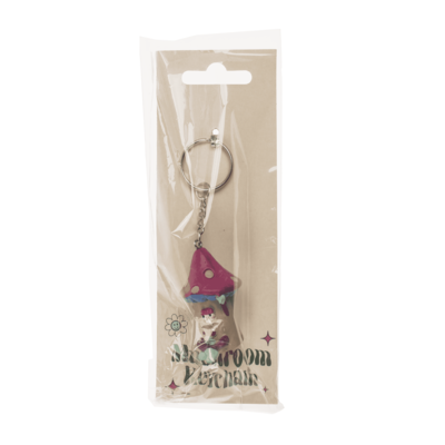 Metal keychain, Mushroom,