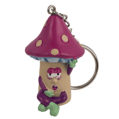 Metal keychain, Mushroom,