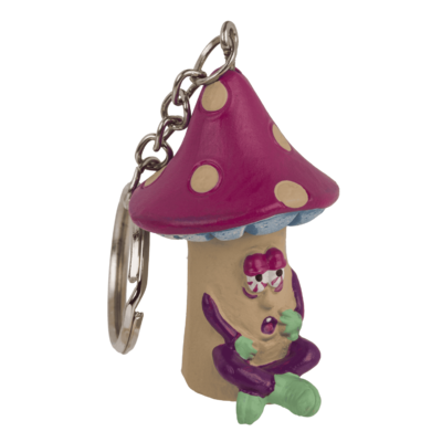 Metal keychain, Mushroom,