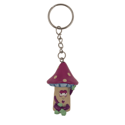 Metal keychain, Mushroom,