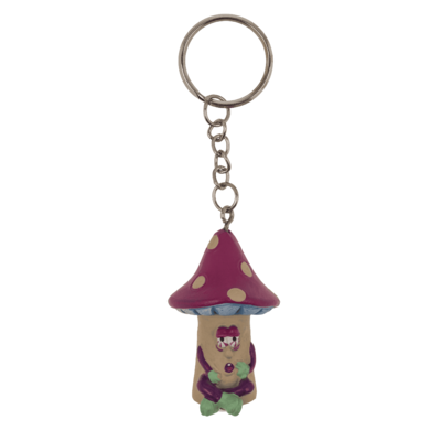 Metal keychain, Mushroom,