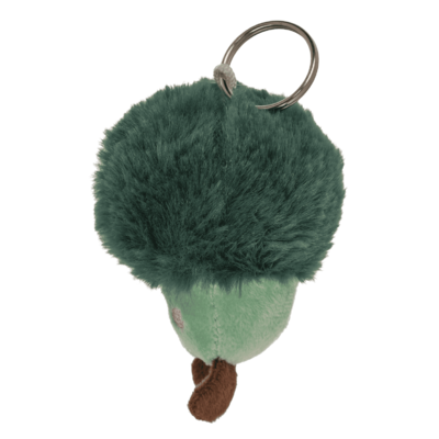 Metal keychain, plush vegetable,