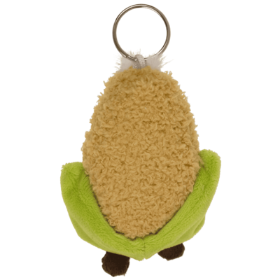 Metal keychain, plush vegetable,