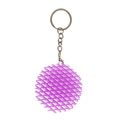 Metal keychain, Sensory Worm,