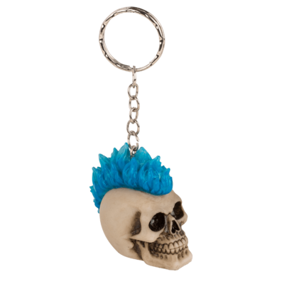 Metal Keychain, Skull, Punk,