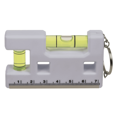 Metal keychain, Spirit Level and Ruler,