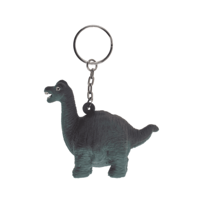 Metal keychain, Squeeze dinosaur,
