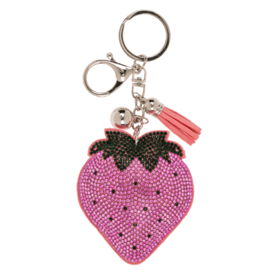 Metal Keychain, Tropical Sequins,