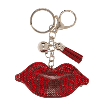 Metal Keychain, Tropical Sequins,