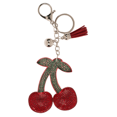 Metal Keychain, Tropical Sequins,