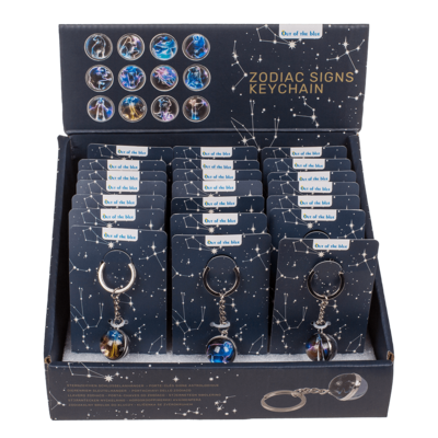 Metal keychain, Zodiac Signs,