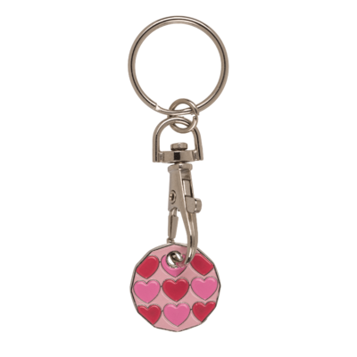 Metal Keychain with trolley Coin,