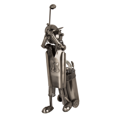 Metall-Flaschenhalter, Golfspieler, ca. 42 x 26 cm