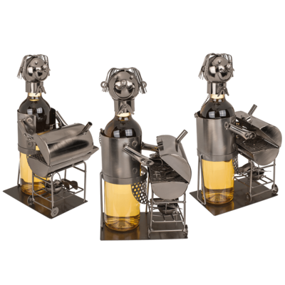 Metall-Flaschenhalter, Grillmeister,