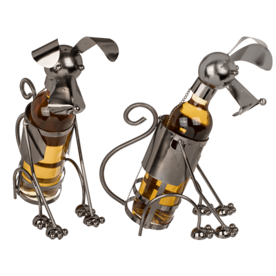 Metall-Flaschenhalter, Hund,