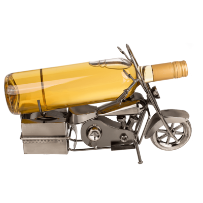 Vintage Stifthalter / Flaschenhalter, Modell Motorrad Metall