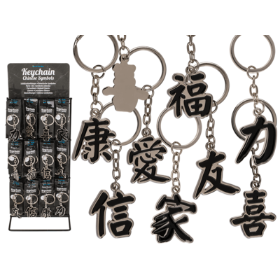 Metall-Schlüsselanhänger, Chinesische Symbole,
