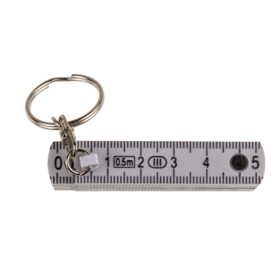 Metall-Schlüsselanhänger, Zollstock, L: 50 cm,