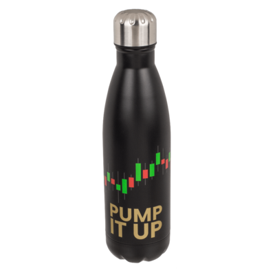 Metall-Trinkflasche, Crypto, Pump it up,