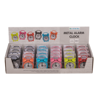 Metall-Wecker, Colours (inkl. Batterie)