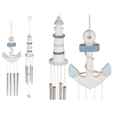 Metall-Windspiel mit 4 Stäben,