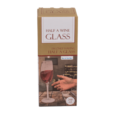 Mezzo bicchiere da vino, circa 21 x 8 cm,