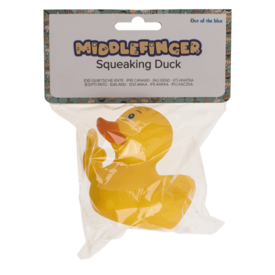 Middle finger Squeaking Duck, ca. 8 cm,