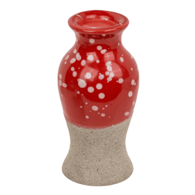 Mini ceramic vase, 8 x 5 cm, stoneware,