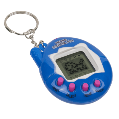 Mini game console with keychain,