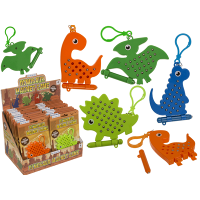 Mini gioco magnetico con portachiavi, dinosauro