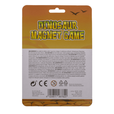 Mini gioco magnetico con portachiavi, dinosauro