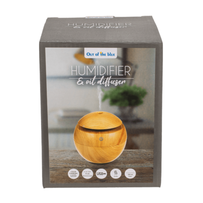 Mini humidifier/oil diffuser, Wooden Optic,