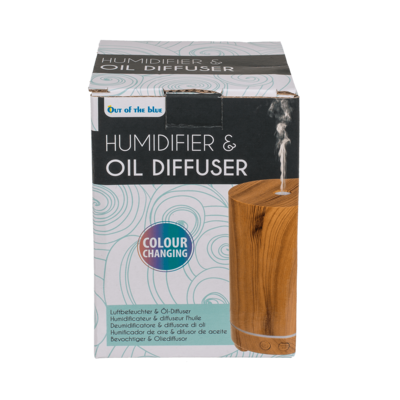 Mini humidifier/oil diffuser, Wooden Tower Optic