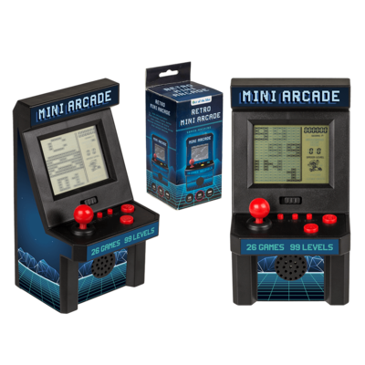 Mini-Spielautomat, Retro, mit 26 Spielen,