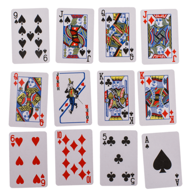 Mini-Spielkarten, Poker, ca. 6 x 4 cm, 54 Karten